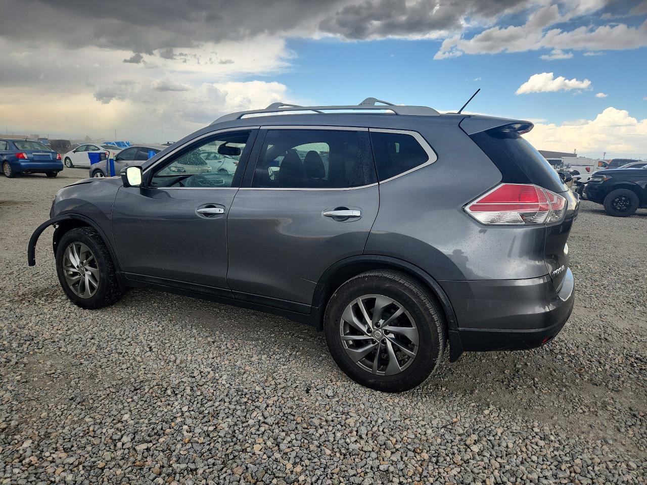 2015 Nissan Rogue Sl Gray vin: 5N1AT2MV9FC923206
