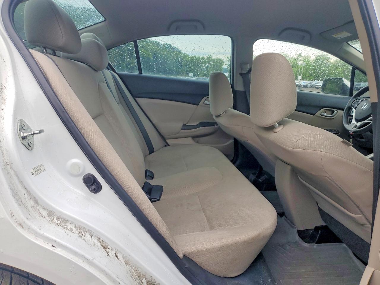 2013 Honda Civic Lx White vin: 2HGFB2F57DH300804