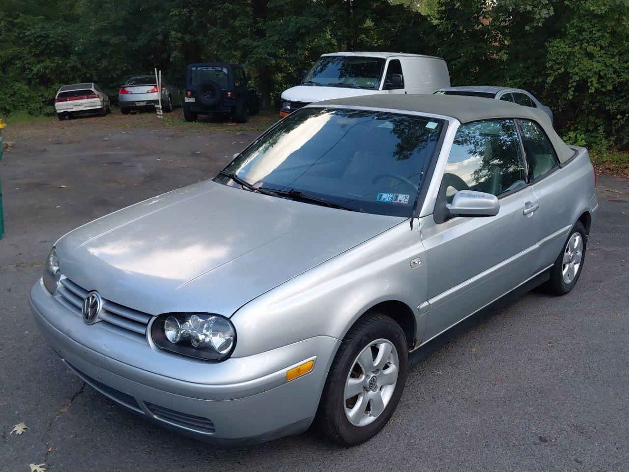 2002 Volkswagen Cabrio Glx Silver vin: 3VWDC21V82M807376
