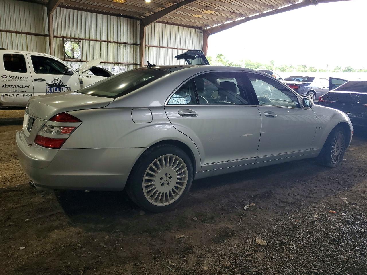 2007 Mercedes-benz S 600 Silver vin: WDDNG76X87A089759