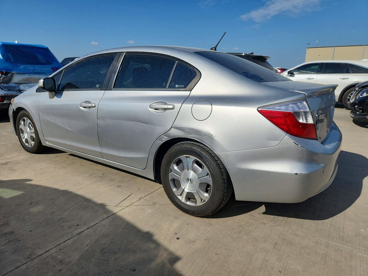 2012 Honda Civic Hybrid Gray vin: JHMFB4F22CS003459