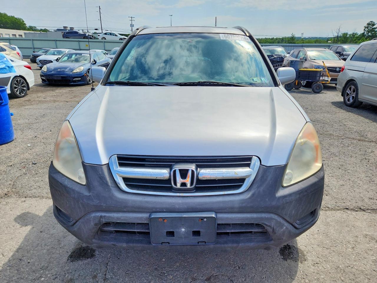 2002 Honda Cr-v Ex Silver vin: JHLRD788X2C047488
