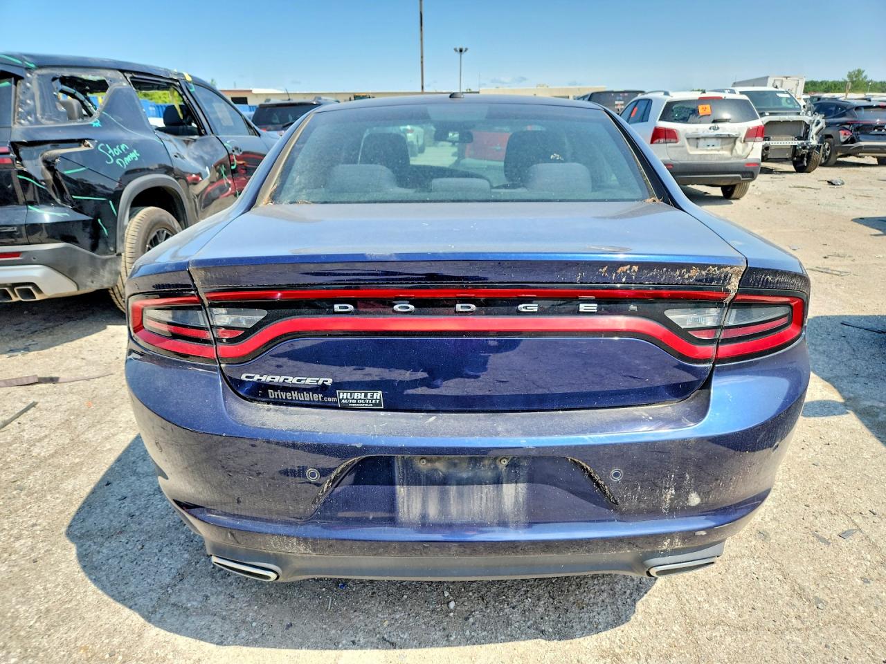 2015 Dodge Charger Se Blue vin: 2C3CDXBG7FH836045