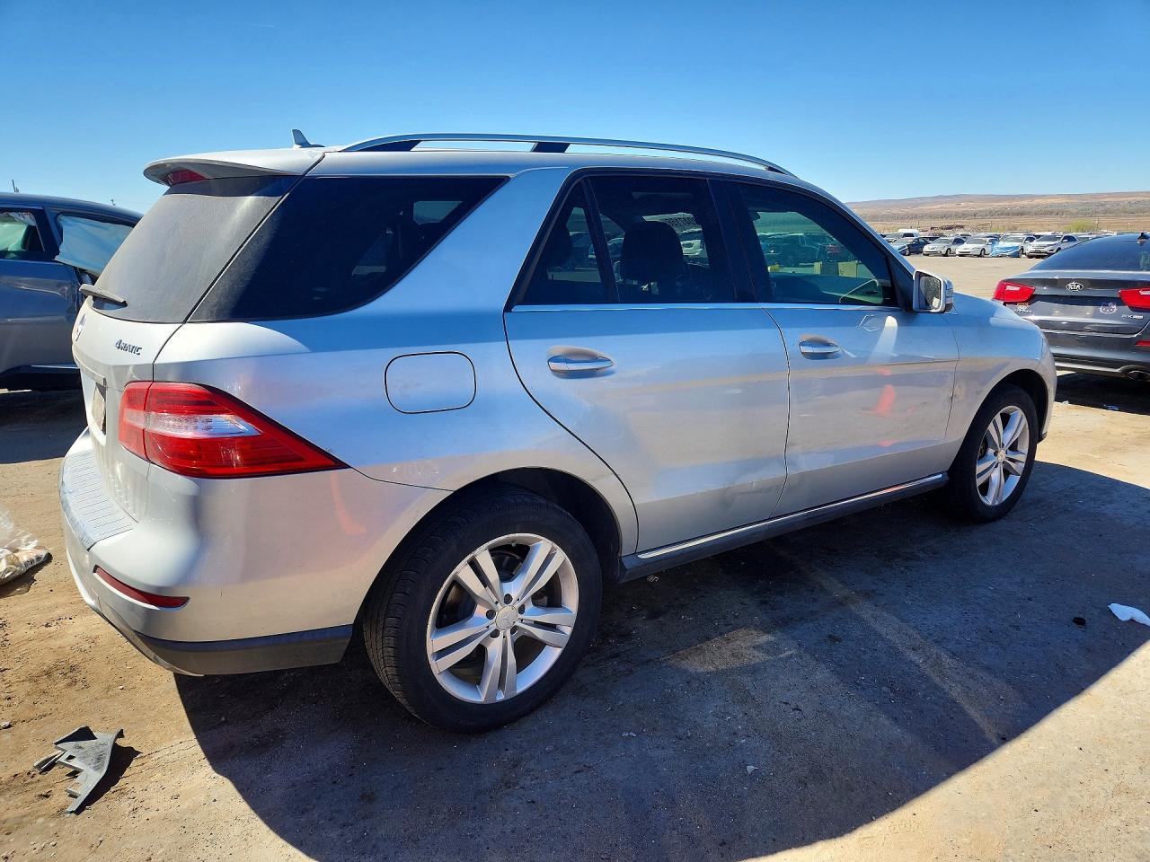2012 Mercedes-benz Ml 350 4matic Silver vin: 4JGDA5HB1CA036064