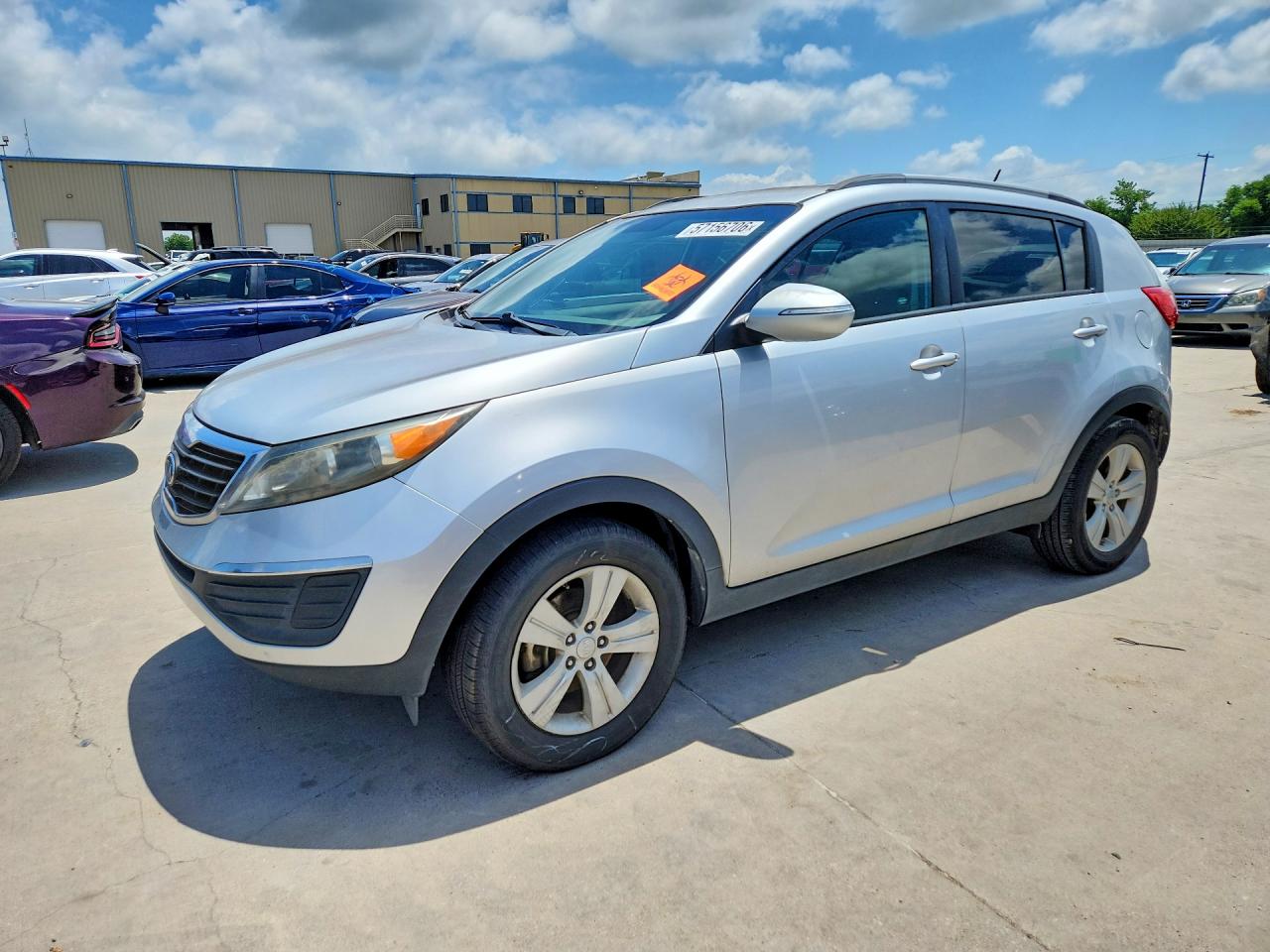 2012 Kia Sportage Lx Gray vin: KNDPB3A28C7261057