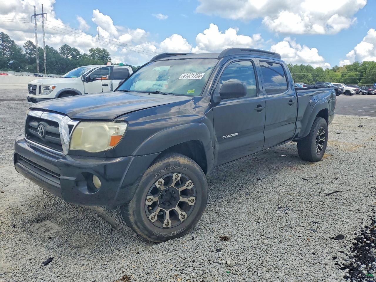 2007 Toyota Tacoma Double Cab Long Bed Black vin: 5TEMU52N97Z333710