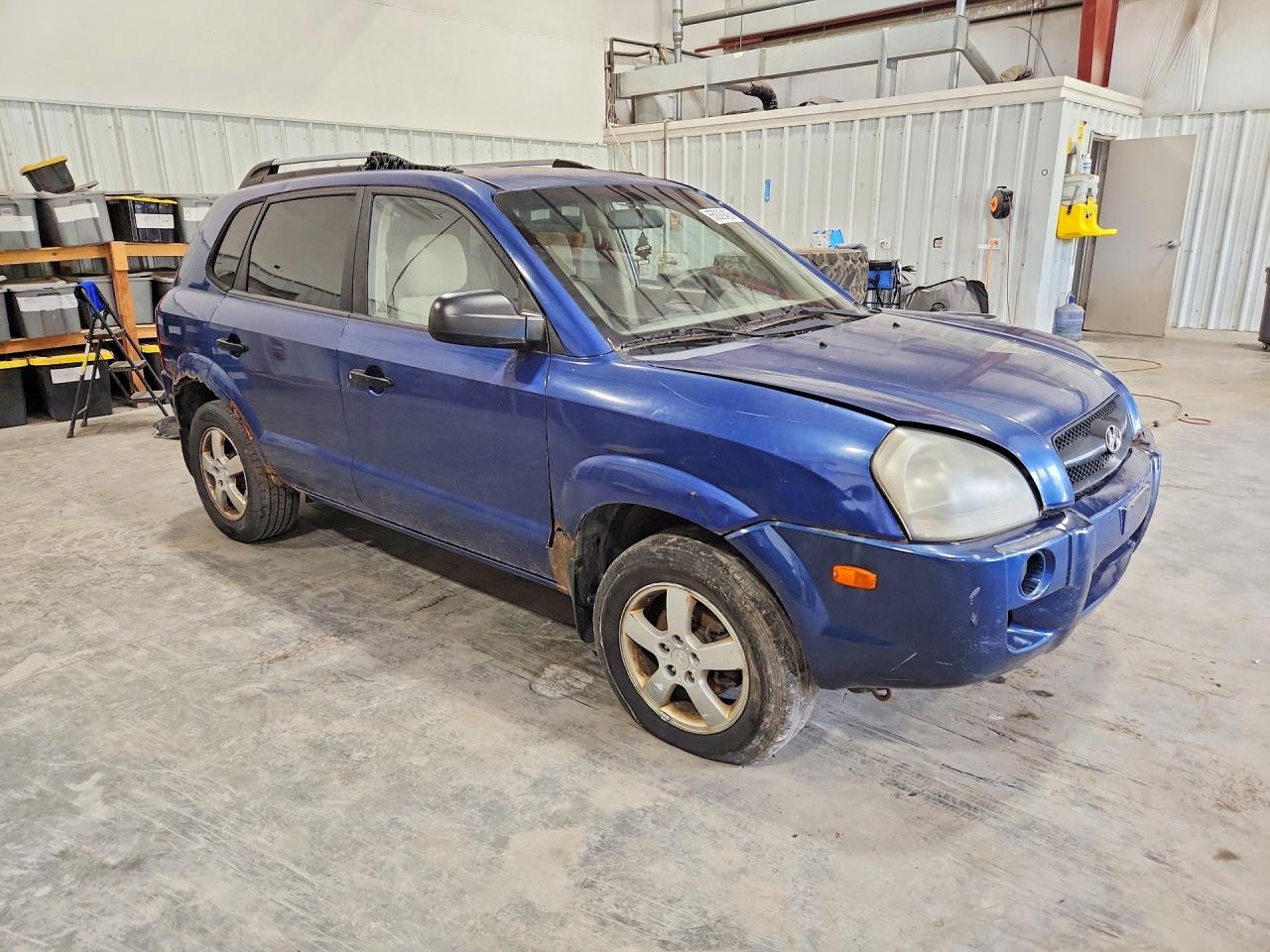 2007 Hyundai Tucson Gls Blue vin: KM8JM12B97U555041