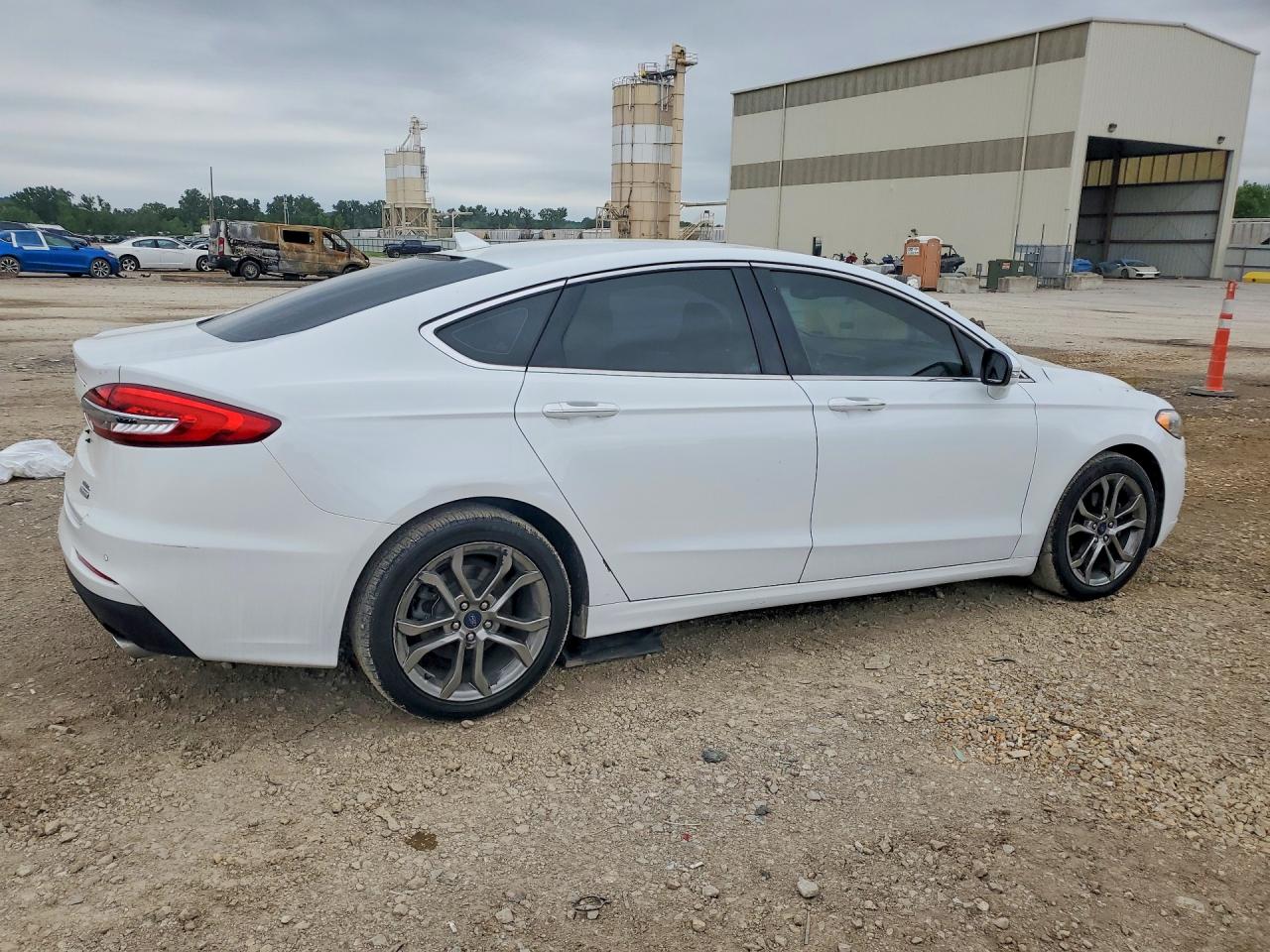 2019 Ford Fusion Sel White vin: 3FA6P0CD8KR265150