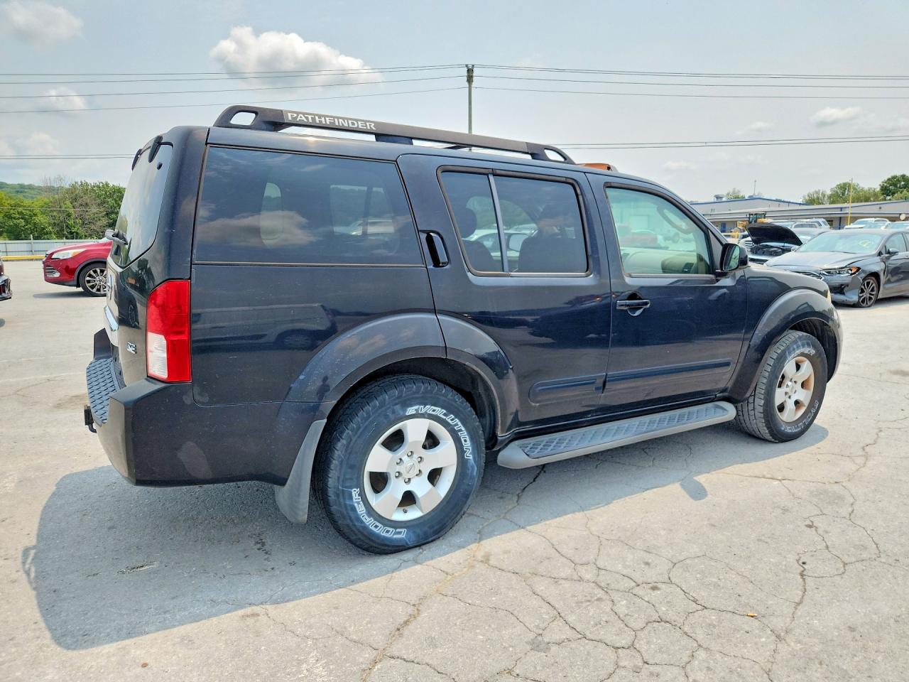 2007 Nissan Pathfinder S Black vin: 5N1AR18UX7C609012