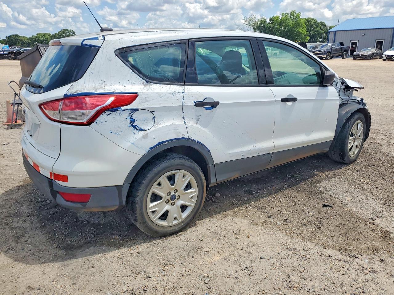 2014 Ford Escape S Белый vin: 1FMCU0F78EUB48592