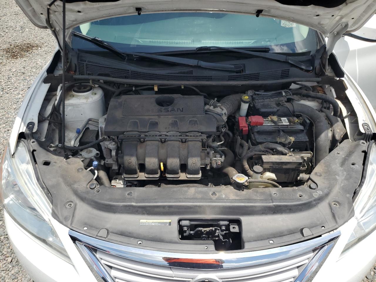 2015 Nissan Sentra S White vin: 3N1AB7AP4FY313590