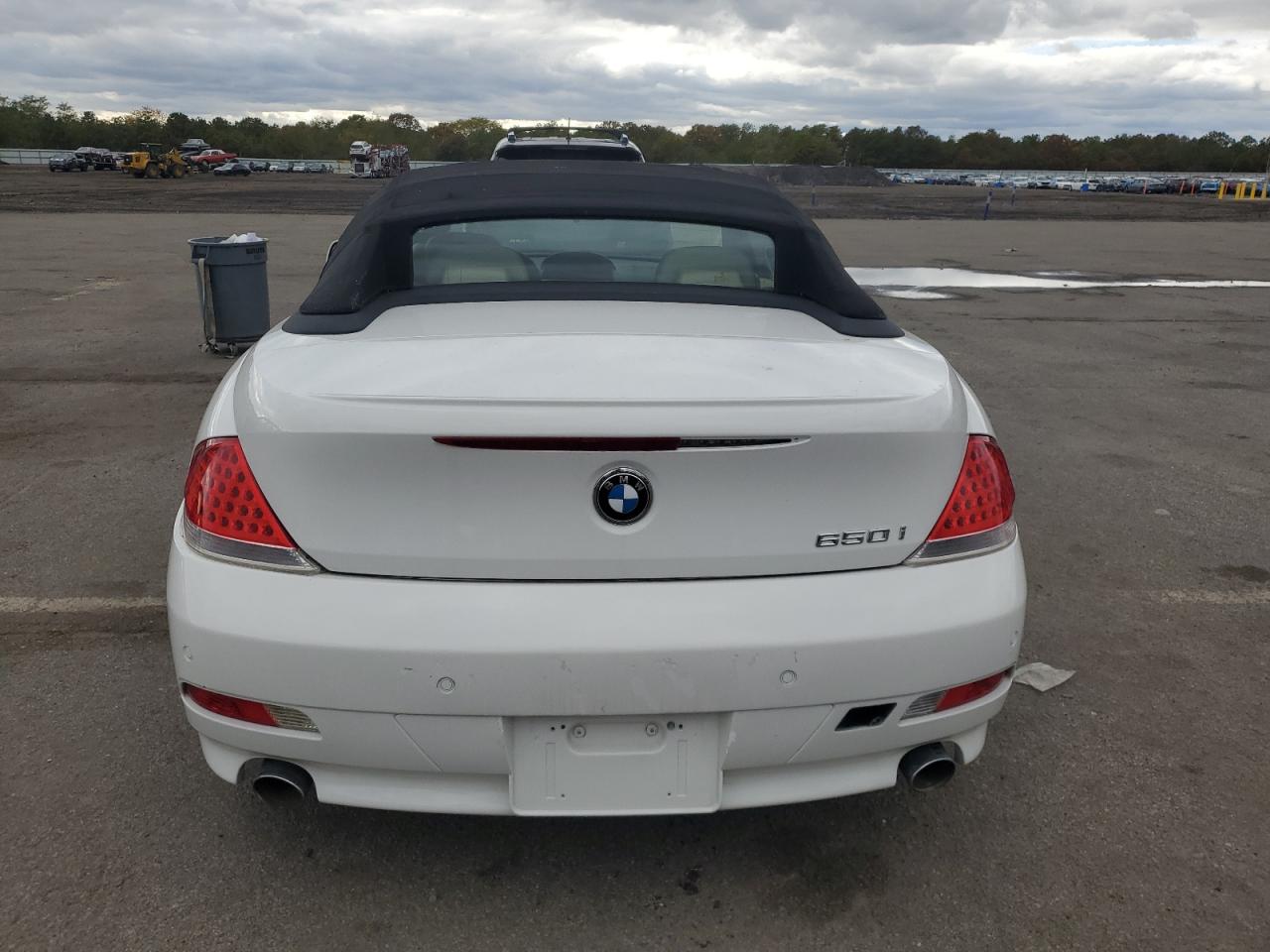2007 Bmw 650 I White vin: WBAEK13517CN84217