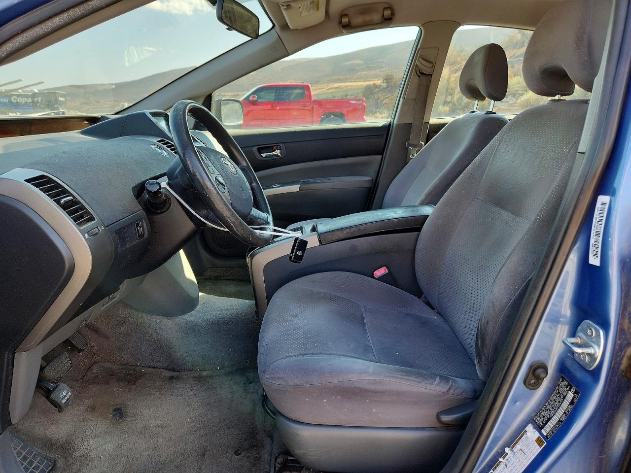 2007 Toyota Prius Base Blue vin: JTDKB20U877624759