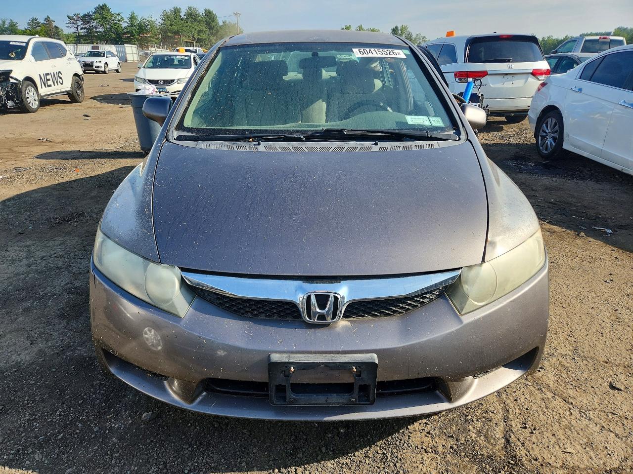 2010 Honda Civic Lx Gray vin: 2HGFA1F58AH576417