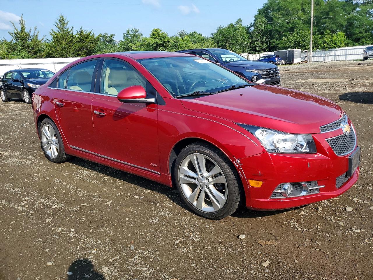 2013 Chevrolet Cruze Ltz Red vin: 1G1PG5SB0D7265836