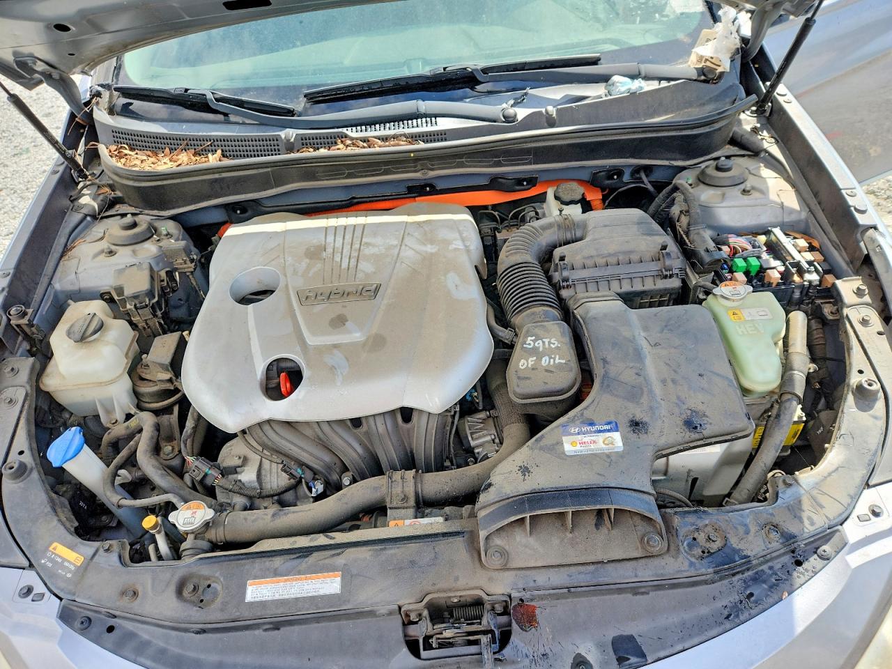 2014 Hyundai Sonata Hybrid Gray vin: KMHEC4A45EA116474
