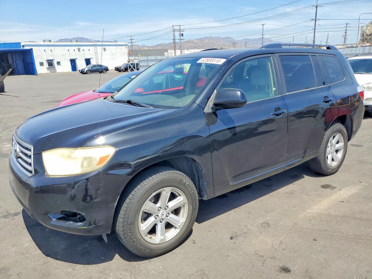 2008 Toyota Highlander Base Black vin: JTEDS41A582010187