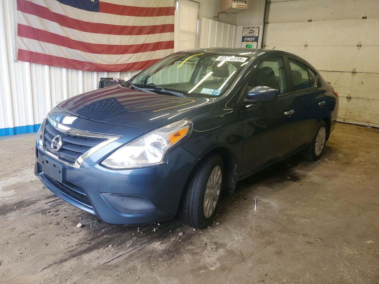 2015 Nissan Versa 1.6 Sv Blue vin: 3N1CN7AP6FL837868