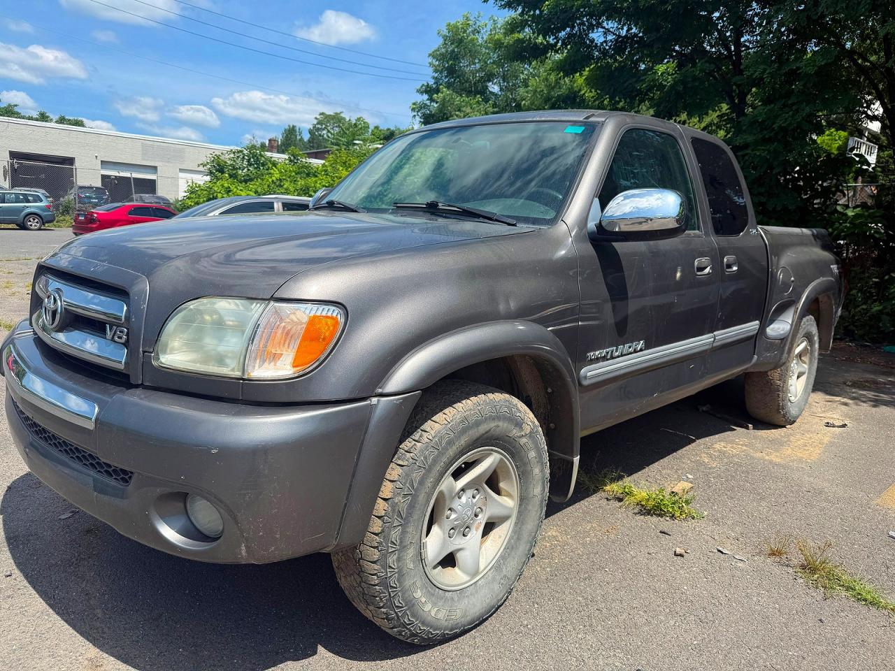 2003 Toyota Tundra Sr5 Gray vin: 5TBBT44183S394299