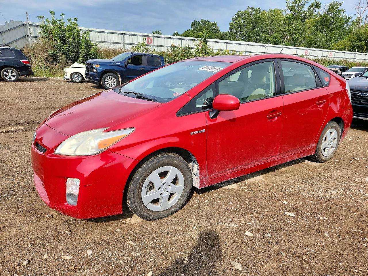 2010 Toyota Prius Ii Red vin: JTDKN3DU9A0209702