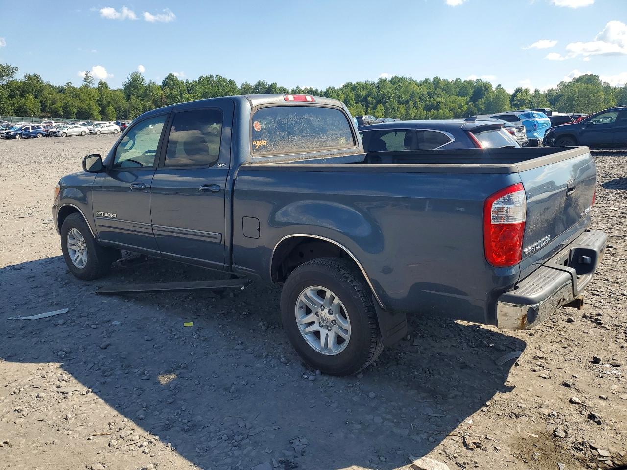 2005 Toyota Tundra Double Cab Sr5 Blue vin: 5TBDT44165S494428