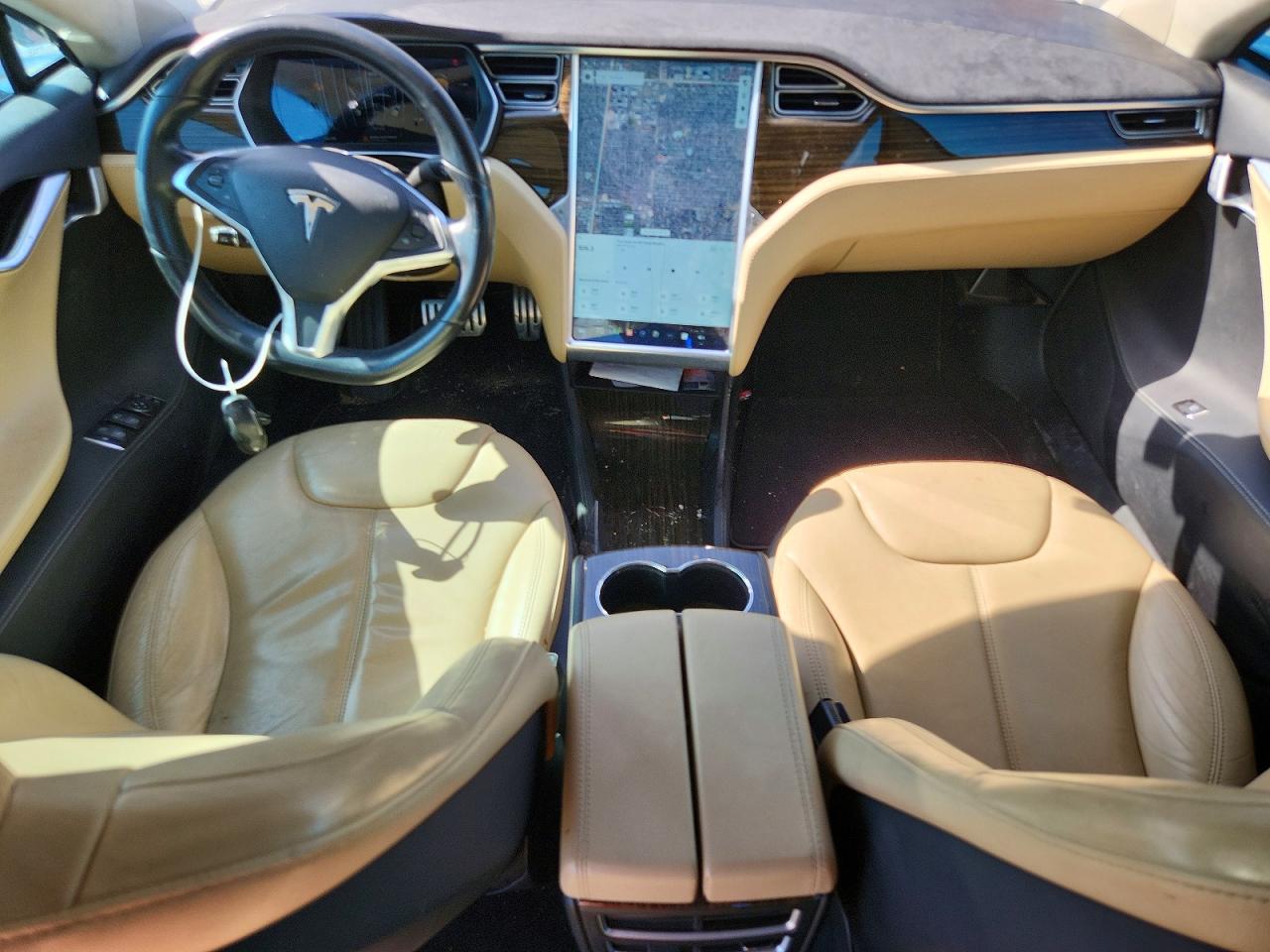 2015 Tesla Model S 85d Gray vin: 5YJSA1H21FFP76259