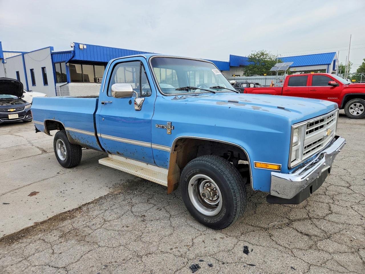 1986 Chevrolet K10 Бирюзовый vin: 1GCEK14H4GJ183929