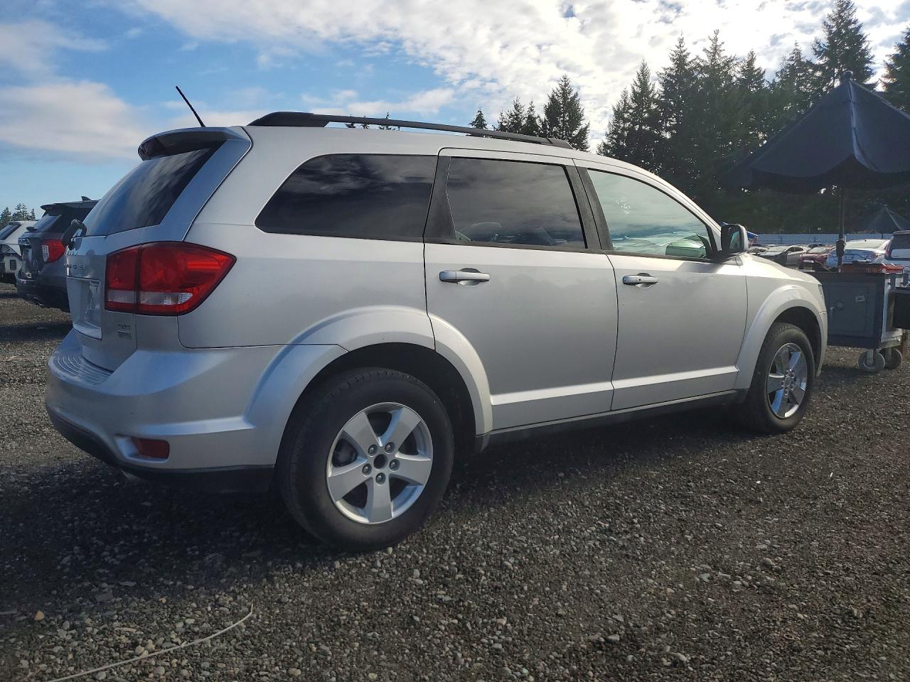 2012 Dodge Journey Sxt Silver vin: 3C4PDCBG2CT262043