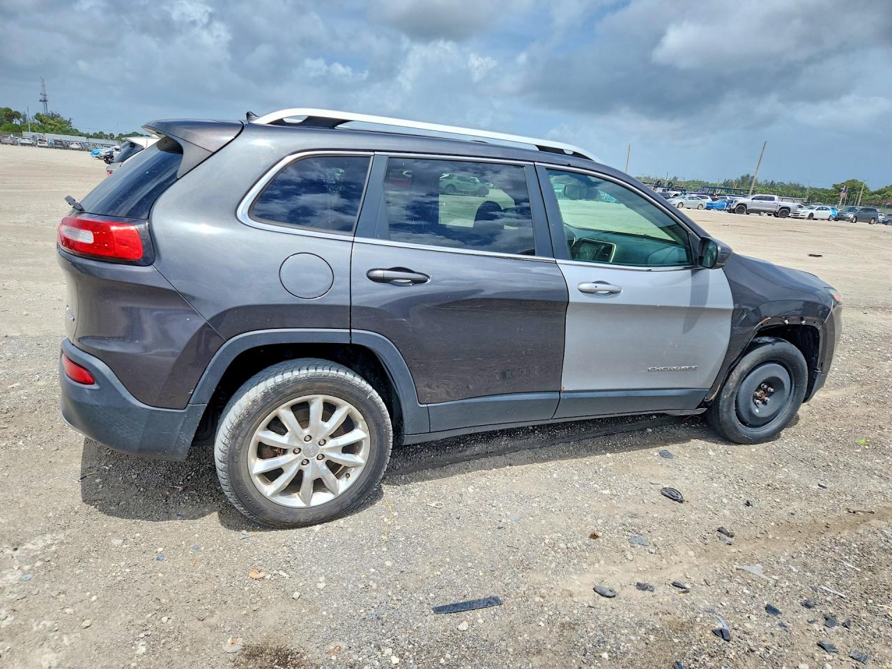 2015 Jeep Cherokee Limited Gray vin: 1C4PJMDB7FW503626