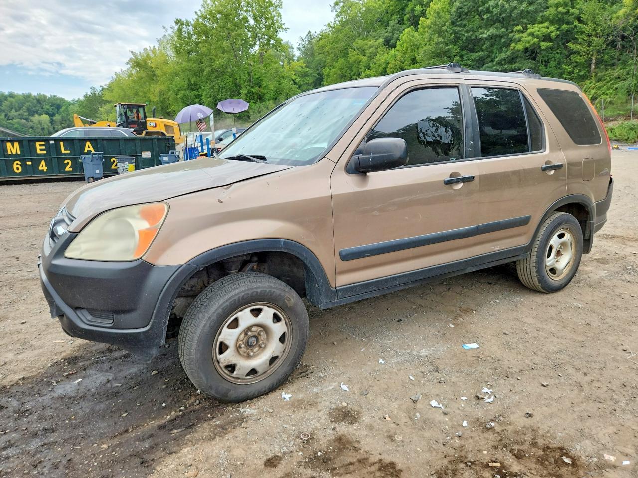 2002 Honda Cr-v Lx Tan vin: JHLRD78492C016908
