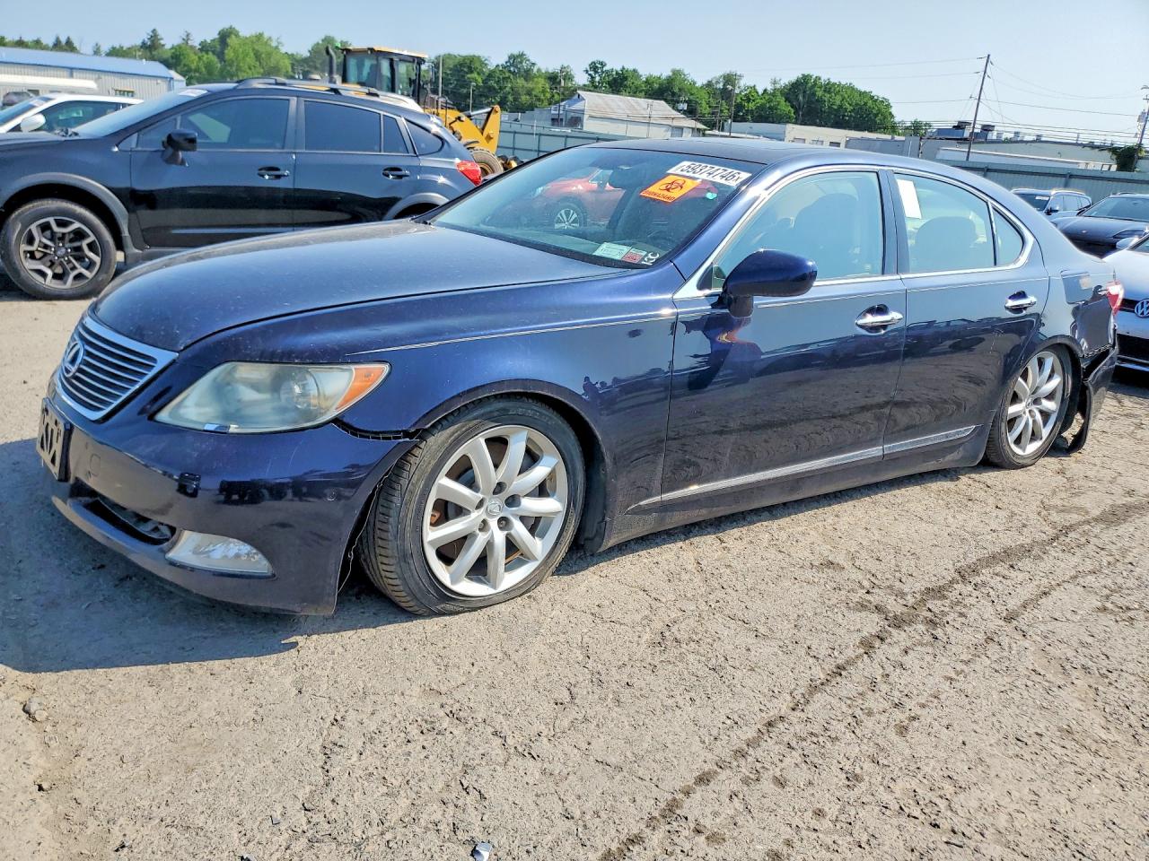 2009 Lexus Ls 460 Base Blue vin: JTHCL46F695002339