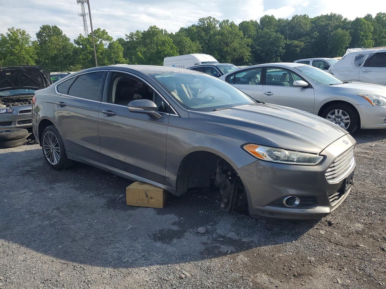 2013 Ford Fusion Se Gray vin: 3FA6P0H9XDR157913