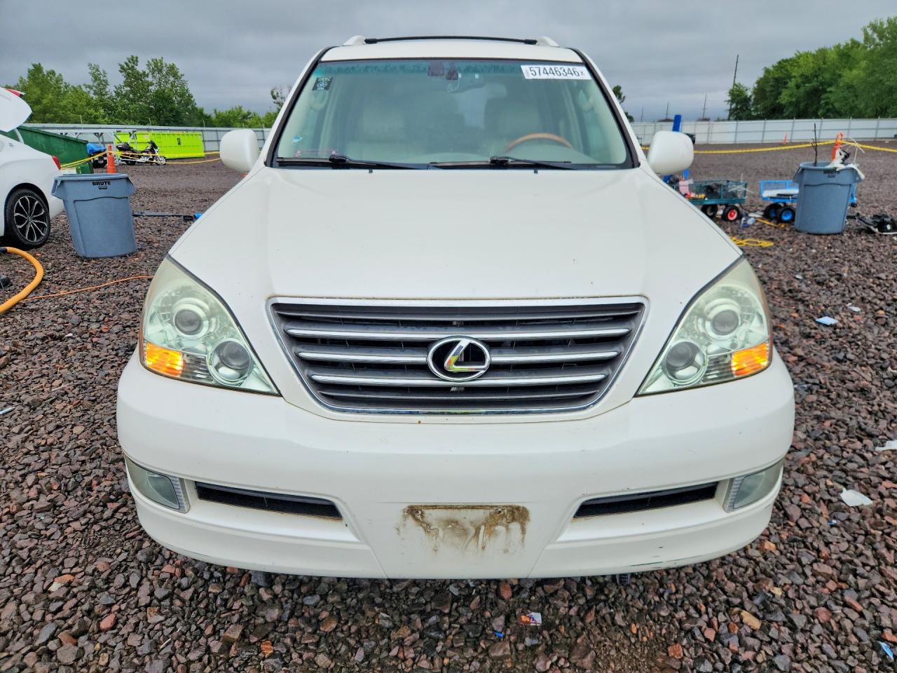 2004 Lexus Gx 470 White vin: JTJBT20X640032396