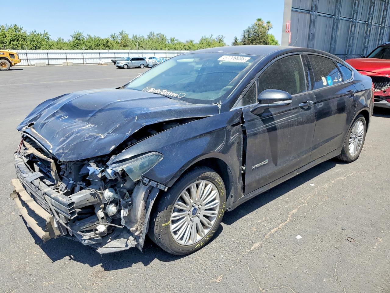 2014 Ford Fusion Se Hybrid Charcoal vin: 3FA6P0LUXER398738