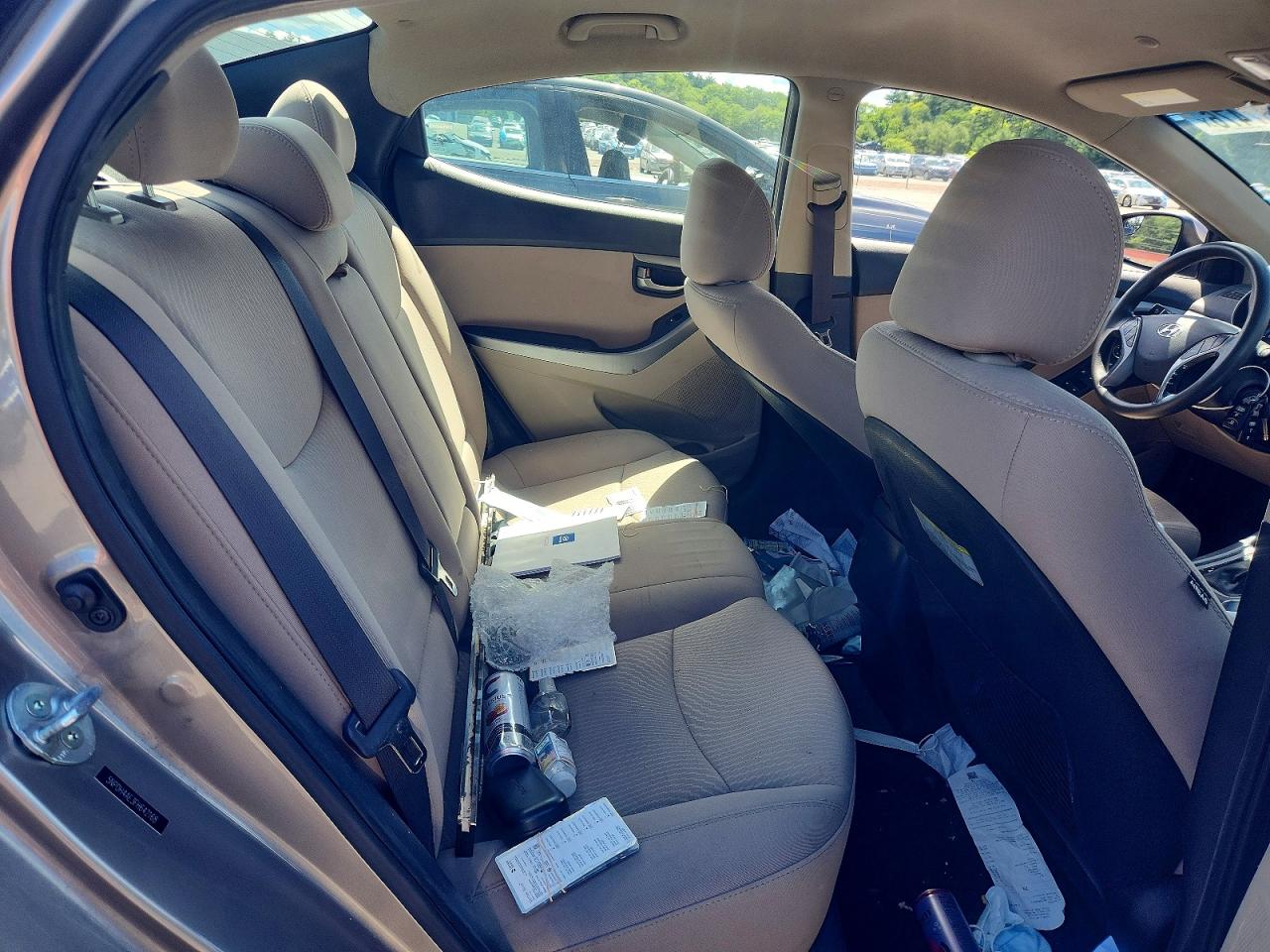 2015 Hyundai Elantra Se Gray vin: 5NPDH4AE3FH642168