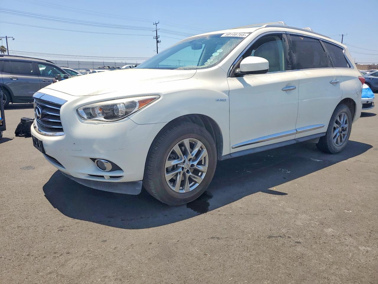 2014 Infiniti Qx60 Hybrid White vin: 5N1CL0MN6EC517878