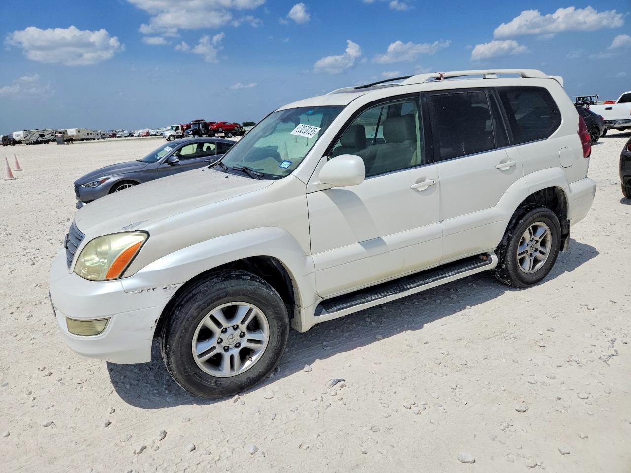 2006 Lexus Gx 470 White vin: JTJBT20X260122891