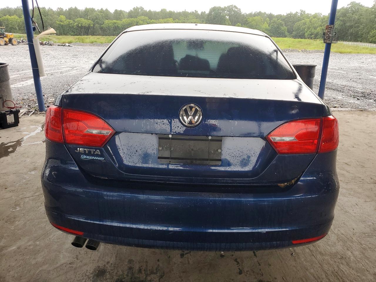 2014 Volkswagen Jetta Base Синий vin: 3VW2K7AJ2EM395769