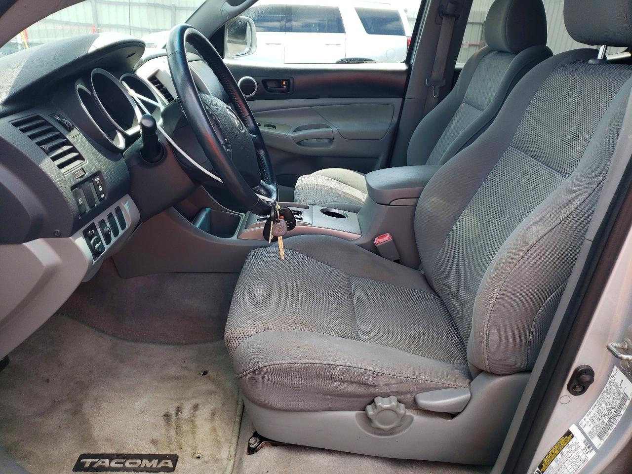 2007 Toyota Tacoma Double Cab Silver vin: 5TELU42N27Z402405