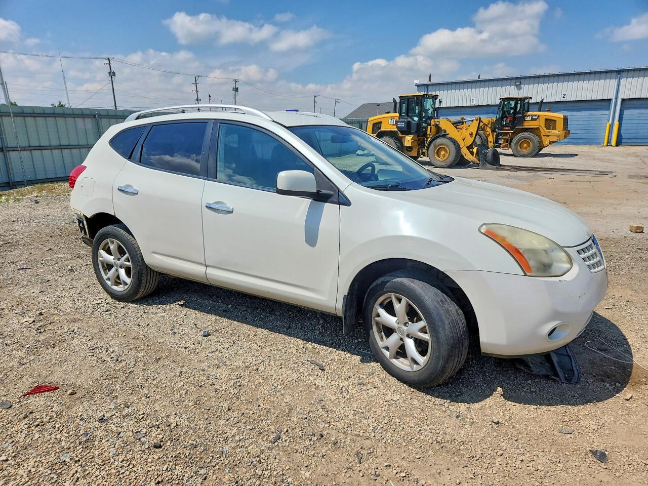 2010 Nissan Rogue S White vin: JN8AS5MV8AW119337