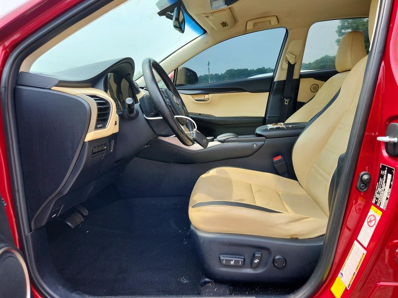 2015 Lexus Nx 200t Red vin: JTJYARBZ9F2019575