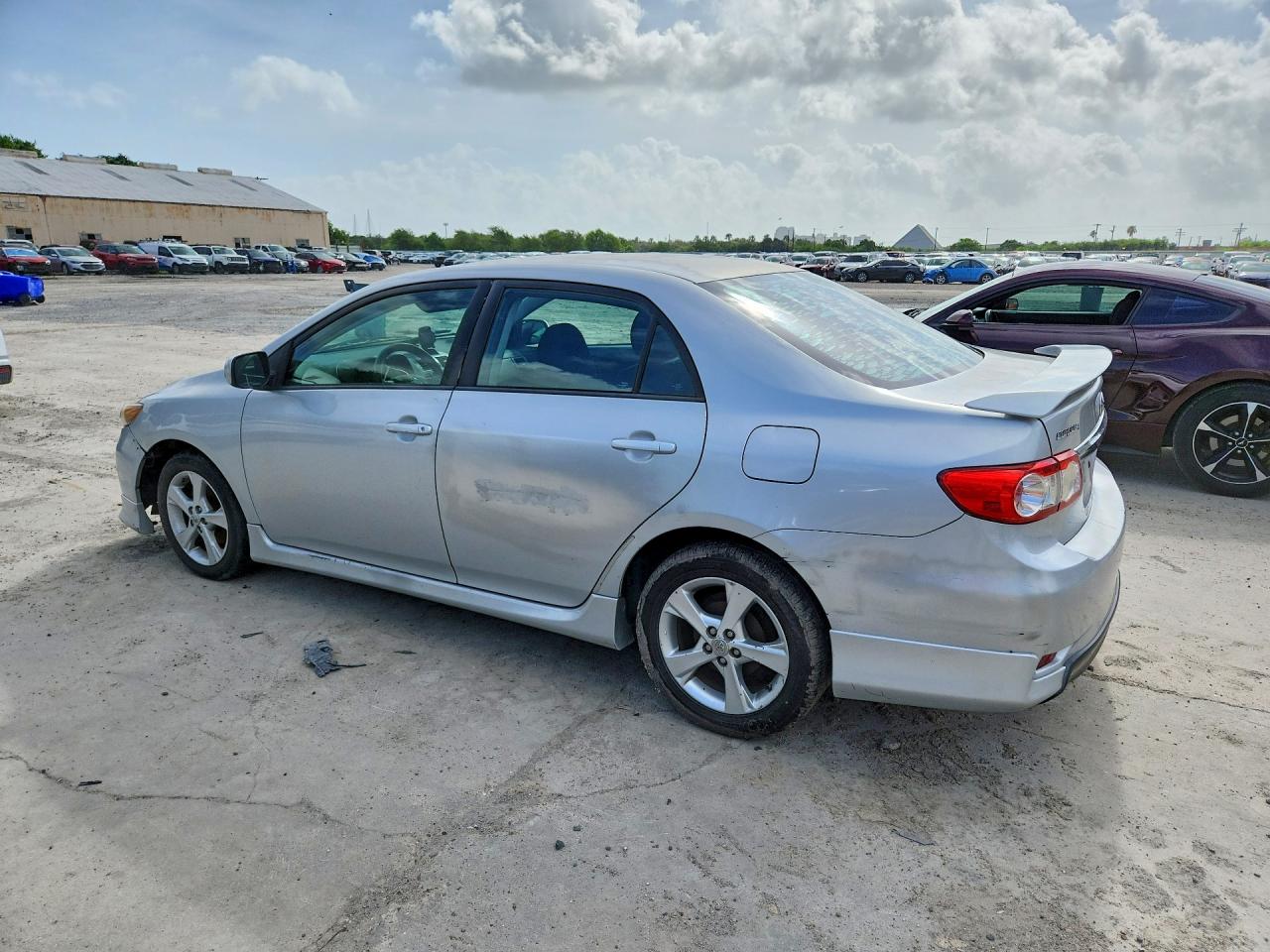 2013 Toyota Corolla S Silver vin: 5YFBU4EE5DP084238