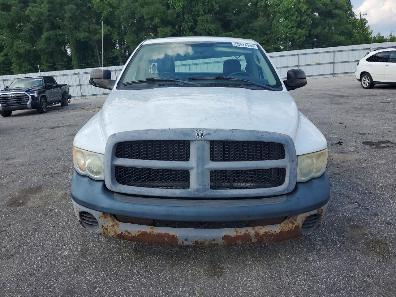 2005 Dodge Ram 1500 St White vin: 1D7HA16N05J593620