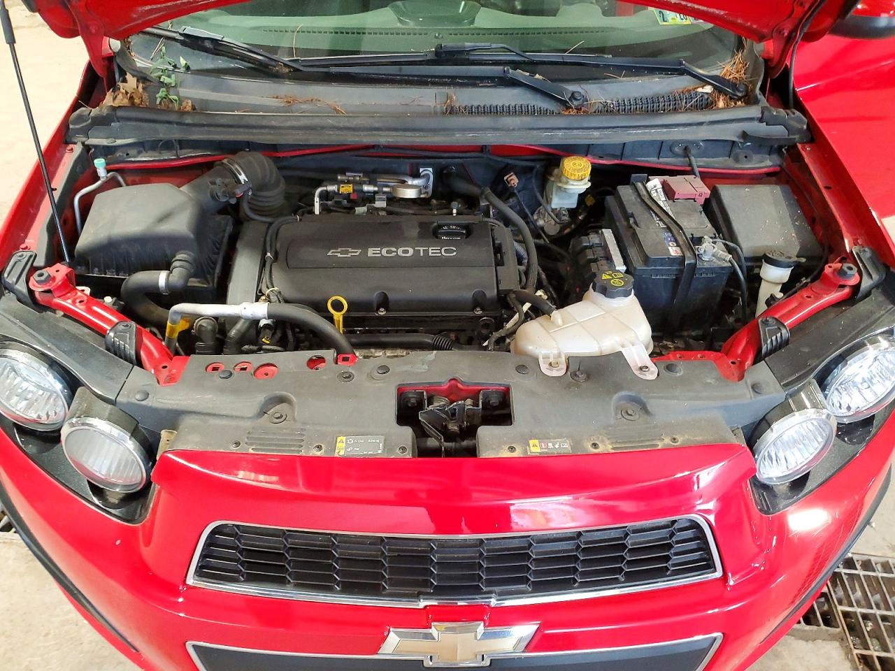 2013 Chevrolet Sonic Lt Red vin: 1G1JC6SGXD4224828