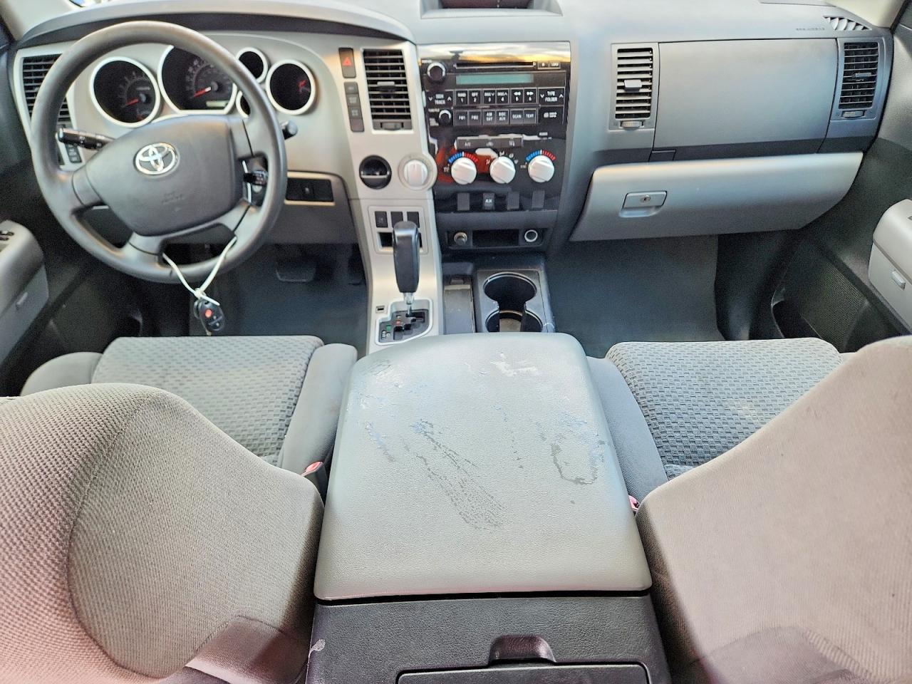 2007 Toyota Tundra Double Cab Sr5 White vin: 5TBRV541X7S471341