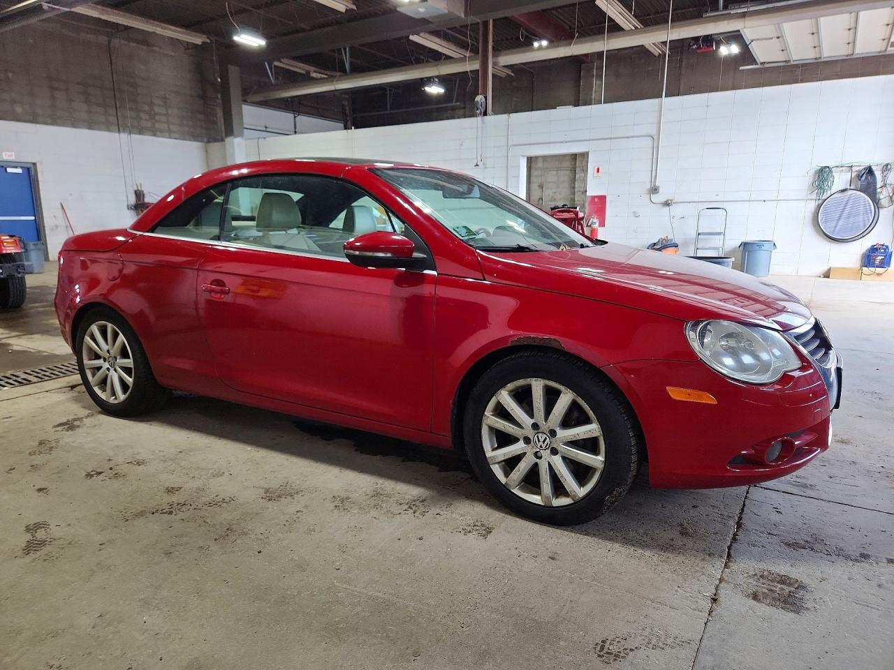 2009 Volkswagen Eos Turbo Red vin: WVWBA71F49V015098