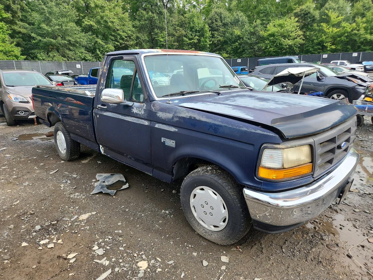 1993 Ford F150 Blue vin: 1FTEF15N5PNB08643