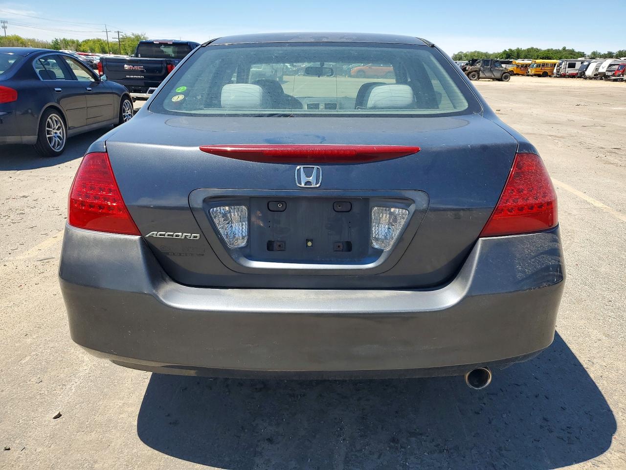 2007 Honda Accord Se Gray vin: 1HGCM56307A216422