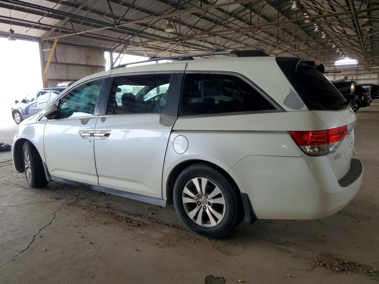 2014 Honda Odyssey Exl White vin: 5FNRL5H60EB004711