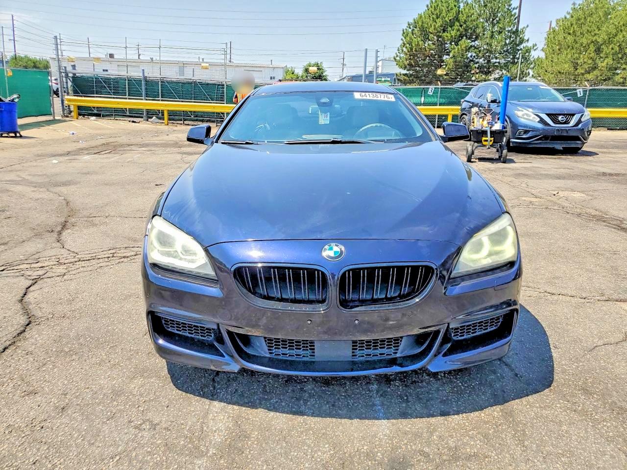 2014 Bmw 650 I Gran Coupe Black vin: WBA6B2C54ED129458